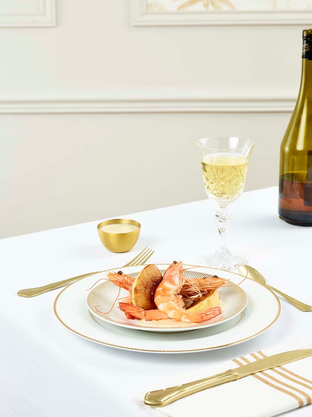 Gambas à la normande